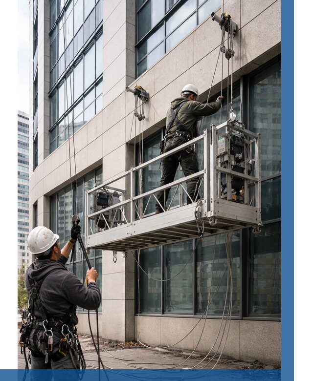 Монтаж и подъем фасадной люльки в Коврове от 12278 р. | ВЫСОТНИК-Квр