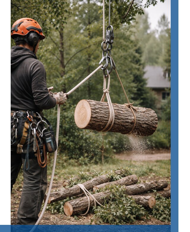 Валка деревьев частями в Коврове от 7674 р. | ВЫСОТНИК-Квр