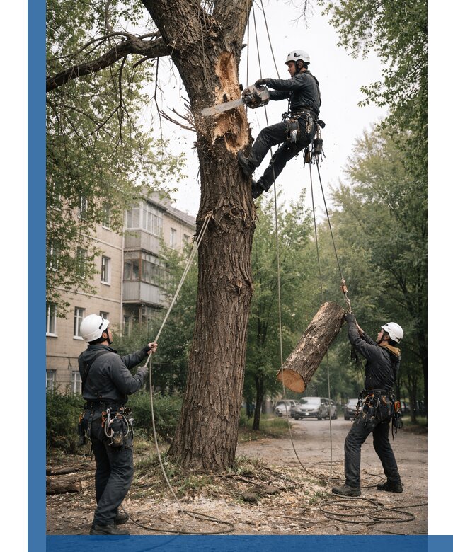 Срочное удаление аварийных деревьев в Коврове с гарантией безопасности
