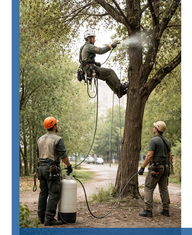 Обработка деревьев от вредителей в Коврове профессиональная защита