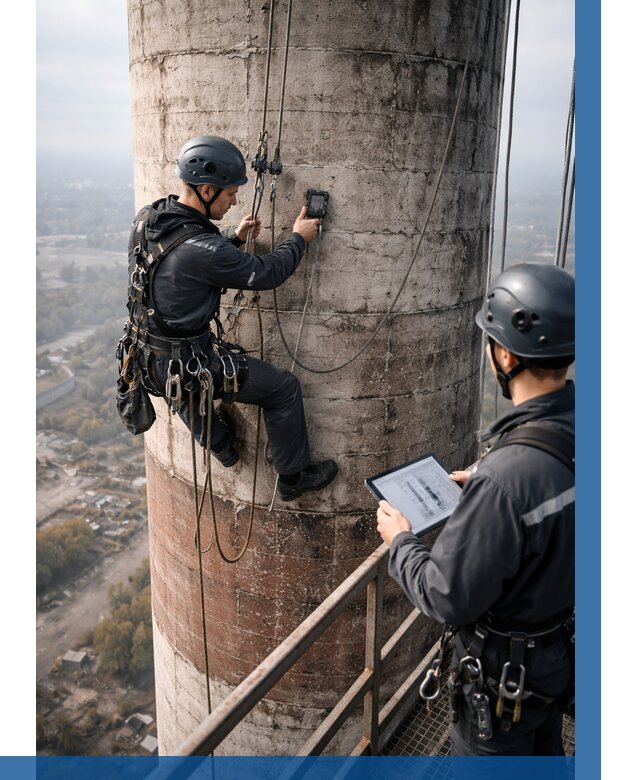 Обследование дымовой трубы в Коврове от 8186 р. | ВЫСОТНИК-Квр