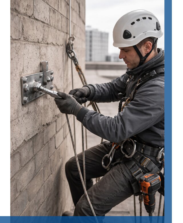 Установка анкерных точек в Коврове от 3581 р. | ВЫСОТНИК-Квр