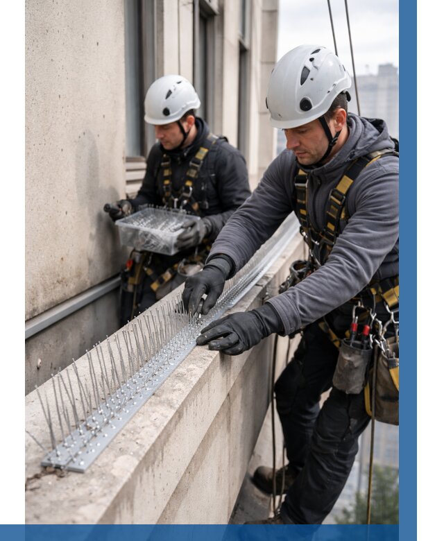 Установка шипов от птиц в Коврове от 870 р. | ВЫСОТНИК-Квр